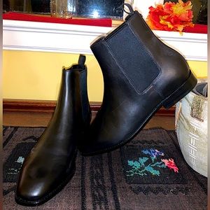 Coach black ankle Booties flats in women’s size 12 worn once